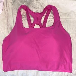 Sonic pink LuLu sports bra/top